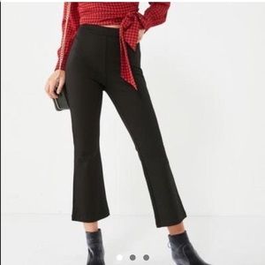 urban outfitters rib flare cropped pants